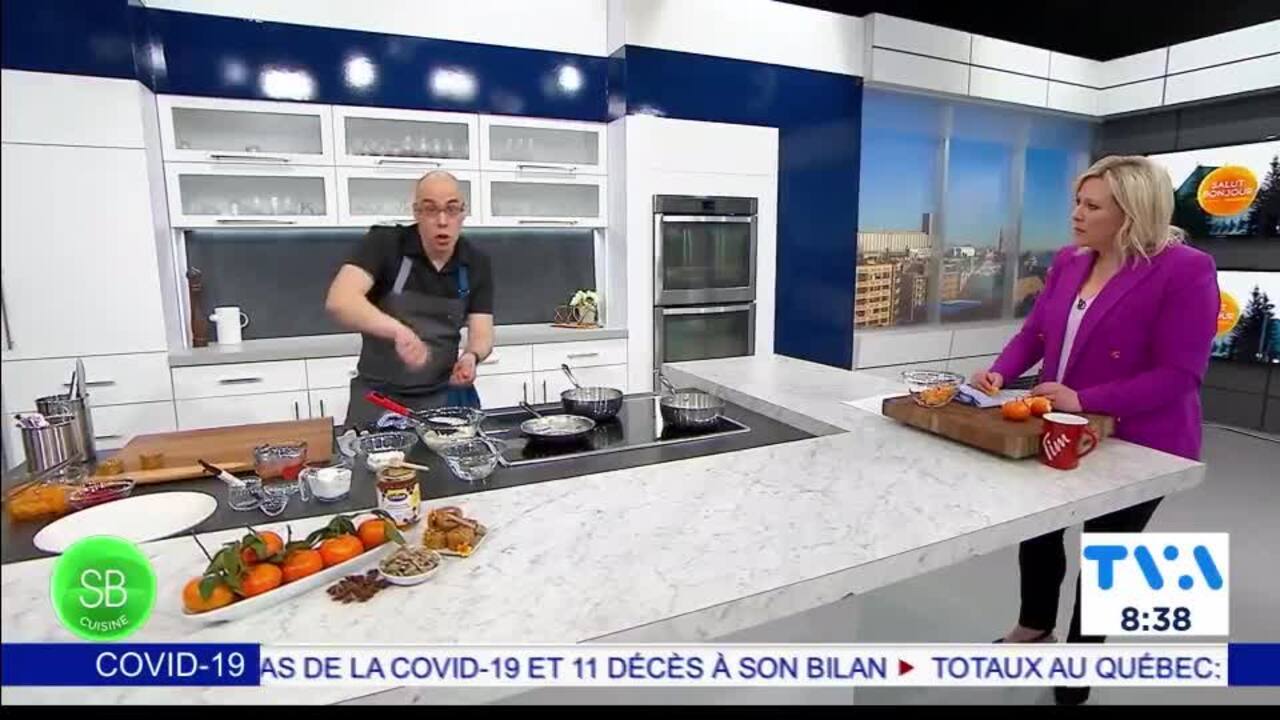 Ganache chocolat blanc et labneh, clémentines