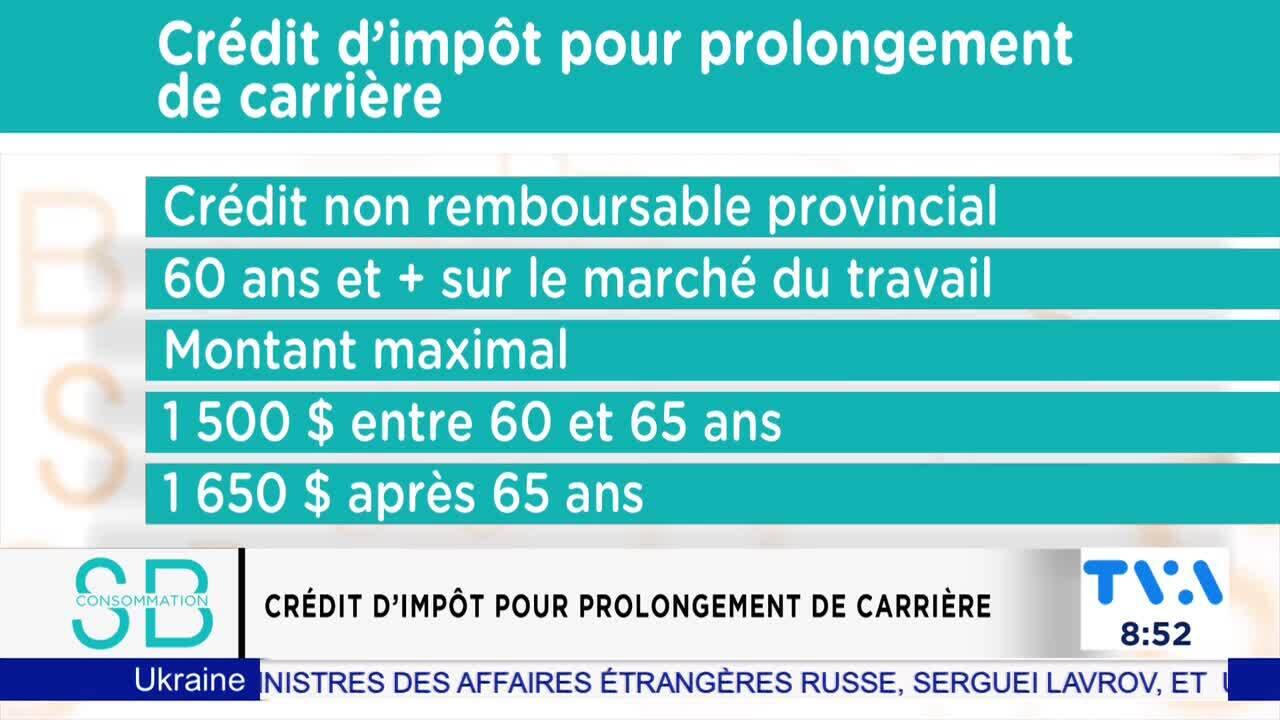 Consommation crédits dimpot 