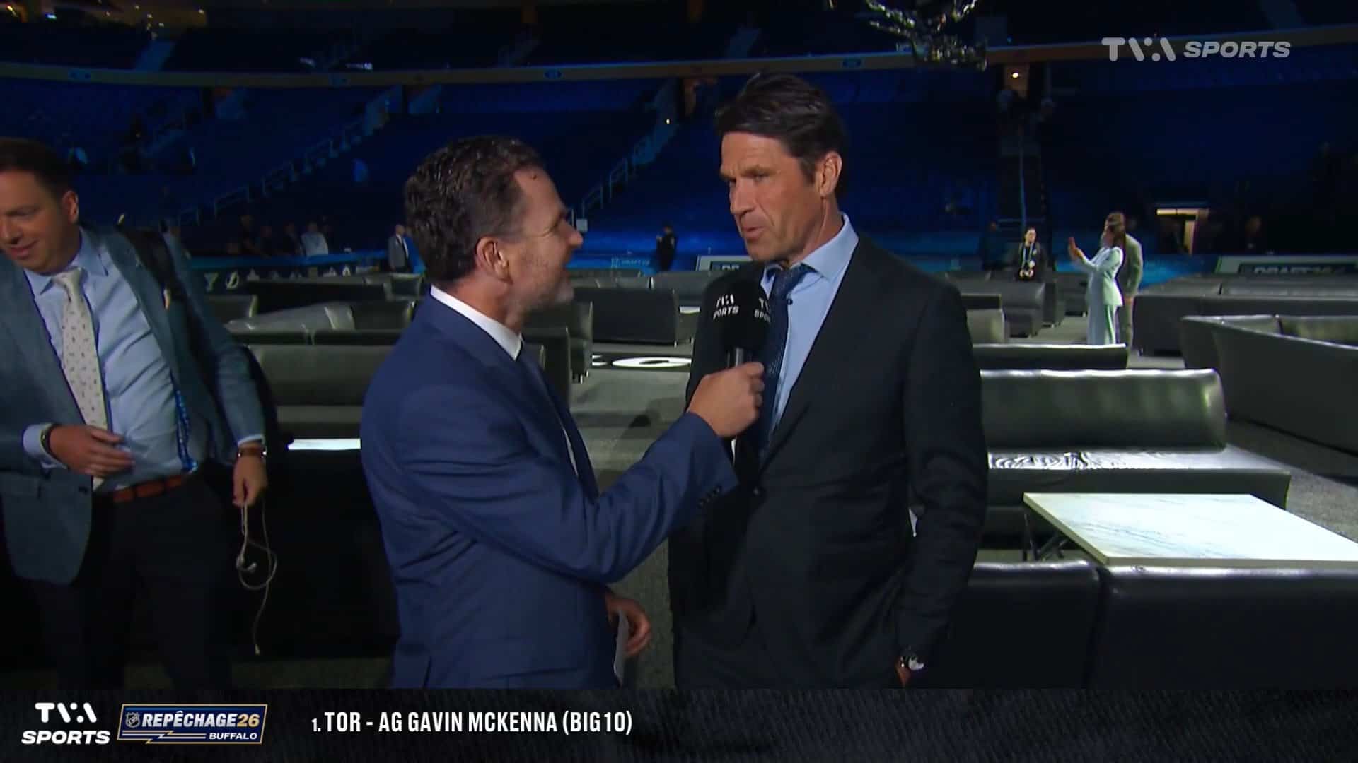 Pat Brisson avait «des émotions spéciales» pour Gavin McKenna | TVA Sports
