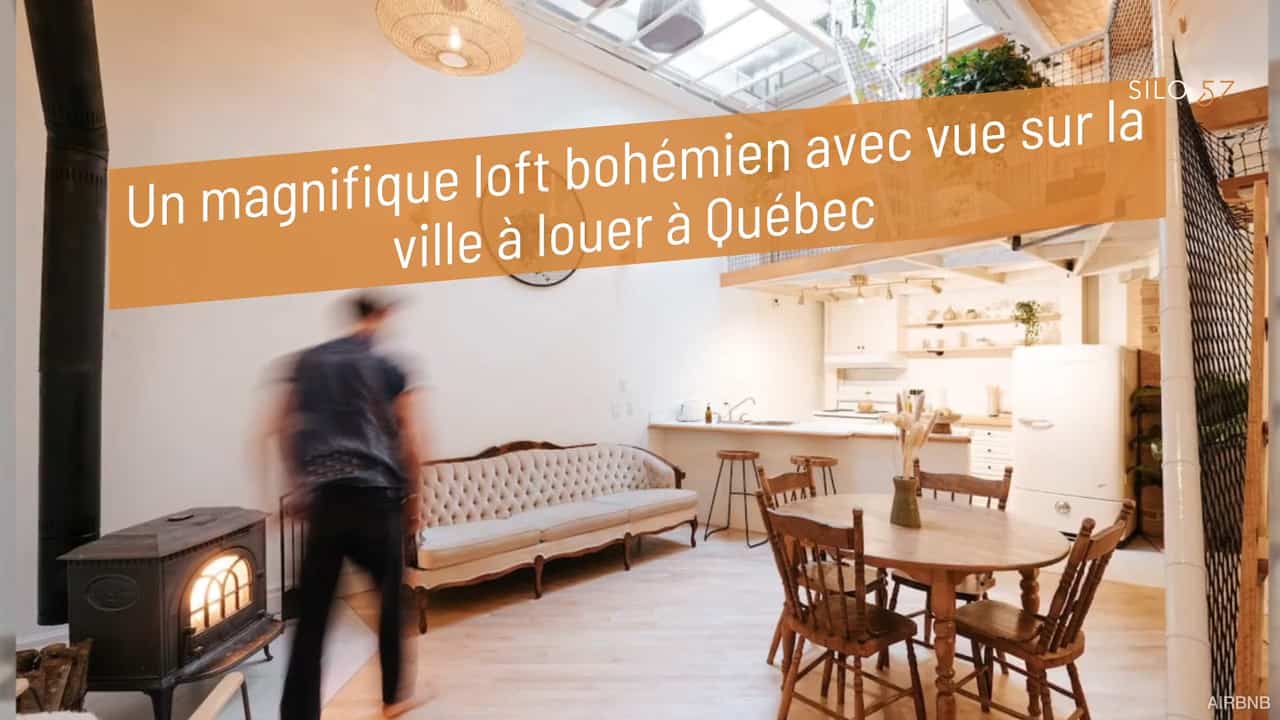 Un magnifique loft bohémien avec vue sur la ville à louer à Québec