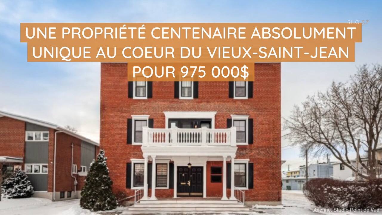 Une propriété centenaire absolument unique au coeur du Vieux-Saint-Jean pour 975 000$