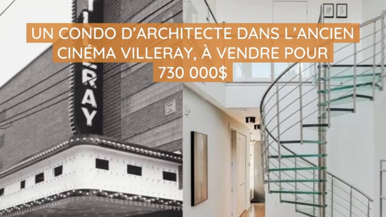Un condo d’architecte dans l’ancien cinéma Villeray, à vendre pour 730 000$