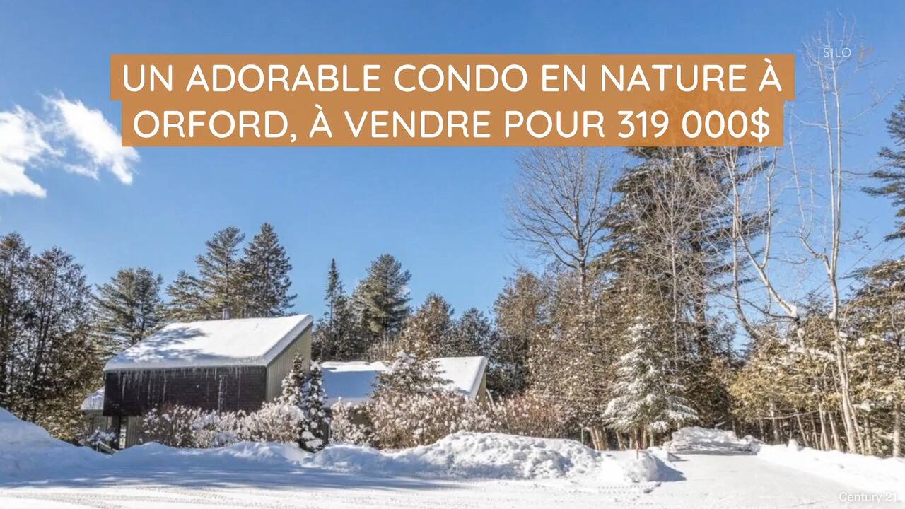 Un adorable condo en nature à Orford, à vendre pour 319 000$