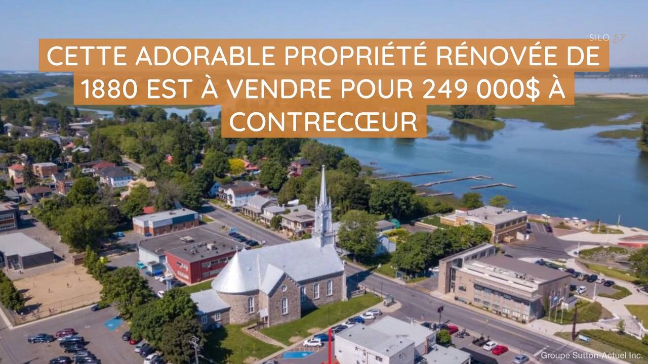 Cette adorable propriété rénovée de 1880 est à vendre pour 249 000$ à Contrecœur