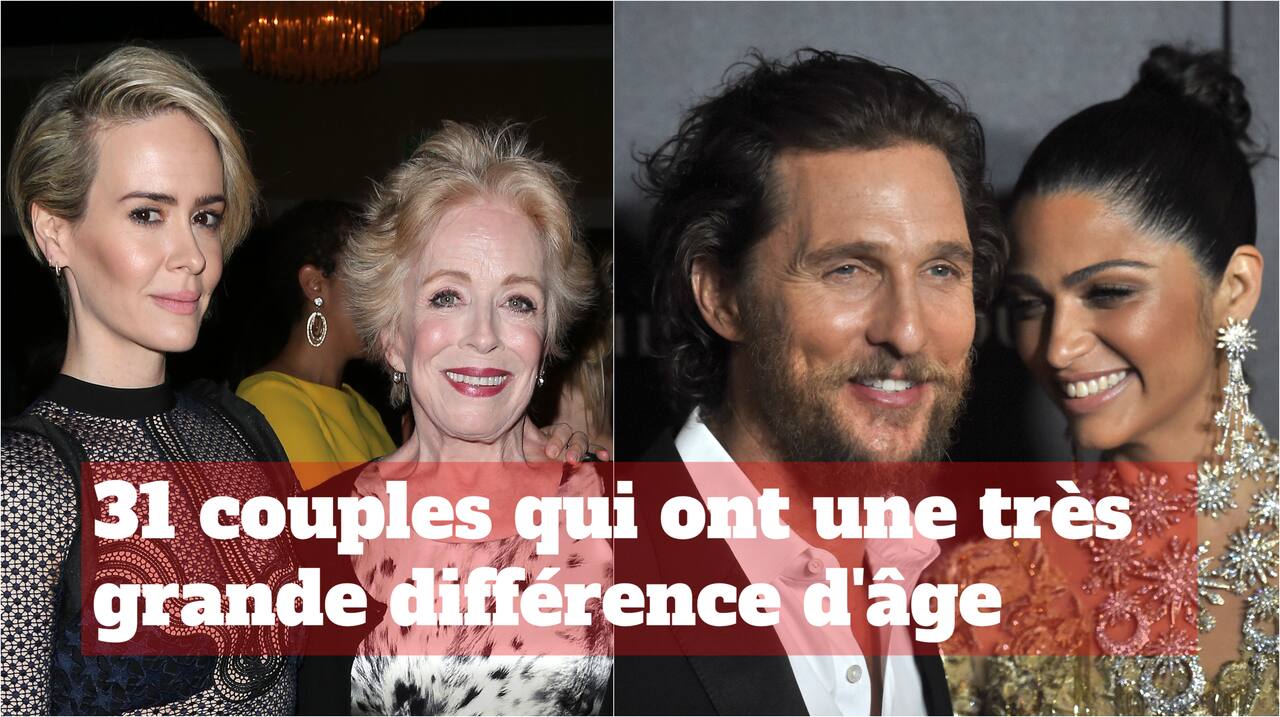 31 couples qui ont un très grand écart d'âge