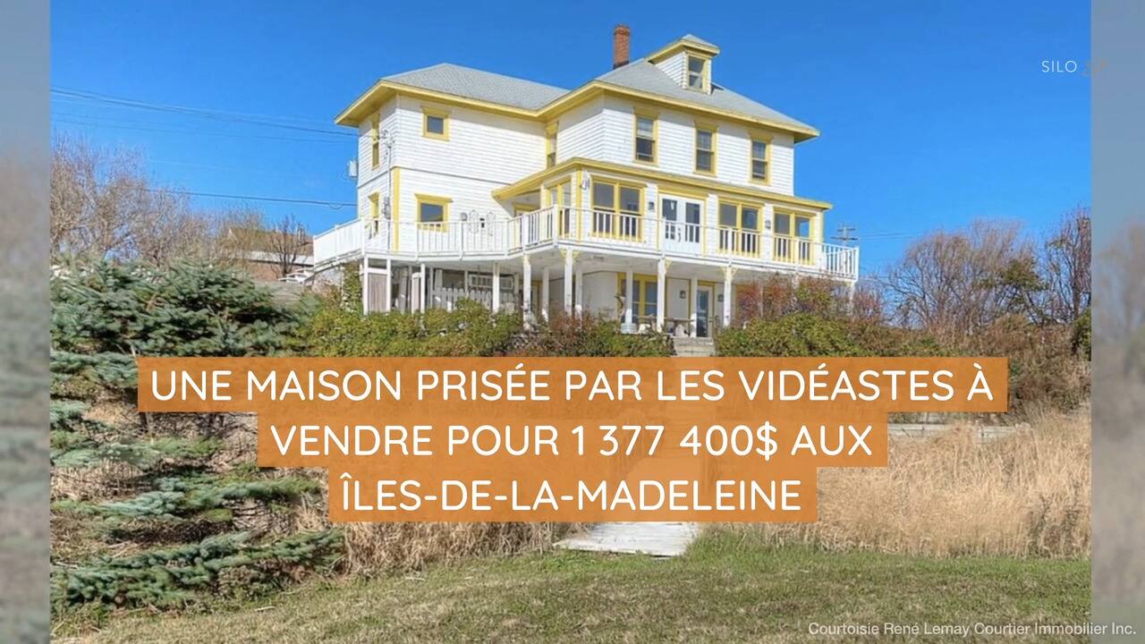 Une maison prisée par les vidéastes à vendre pour 1 377 400$ aux Îles-de-la-Madeleine