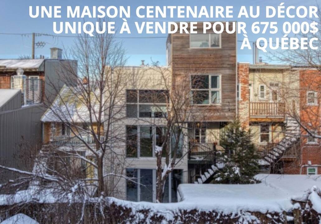 Une maison centenaire au décor unique à vendre pour 675 000$ à Québec