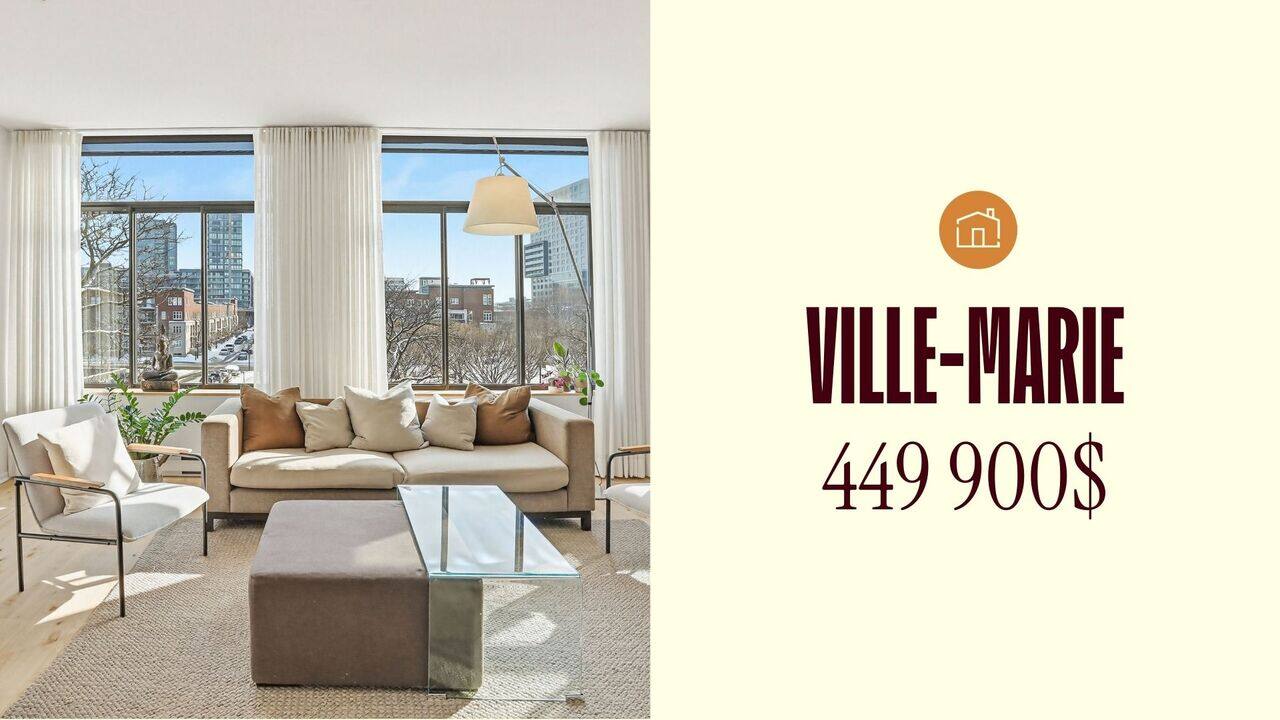 Ce lumineux condo rénové dans une émission de télé est à vendre à Montréal pour moins de 450 000$