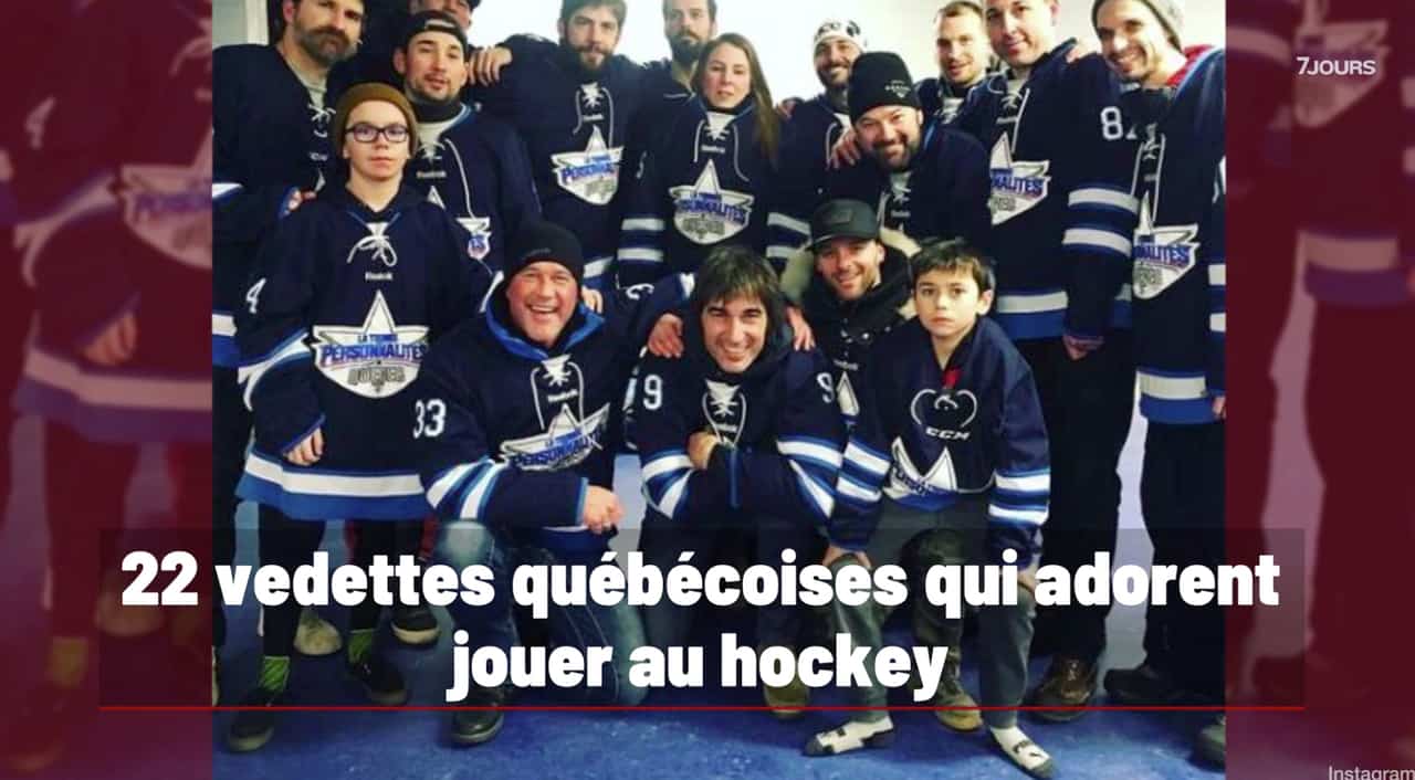 22 vedettes québécoises qui adorent jouer au hockey