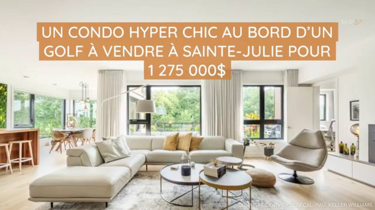 Un condo hyper chic au bord d’un golf à vendre à Sainte-Julie pour 1 275 000$