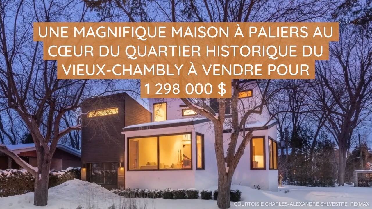Une magnifique maison à paliers au coeur du quartier historique du Vieux-Chambly à vendre pour 1 298 000$