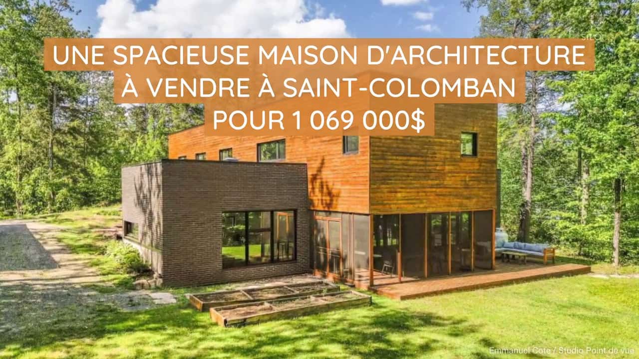 Une spacieuse maison d'architecture à vendre à Saint-Colomban pour 1 069 000$