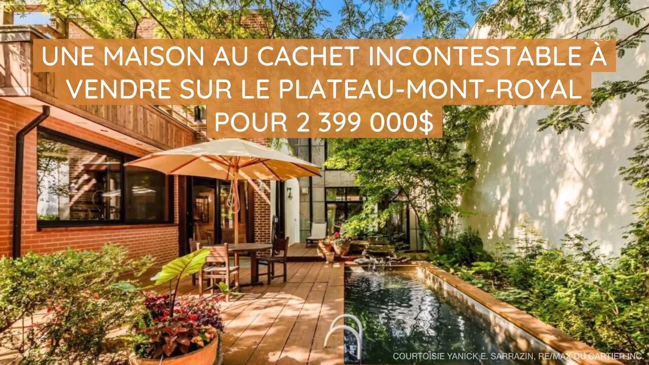 Une maison au cachet incontestable à vendre sur Le Plateau-Mont-Royal pour 2 399 000$