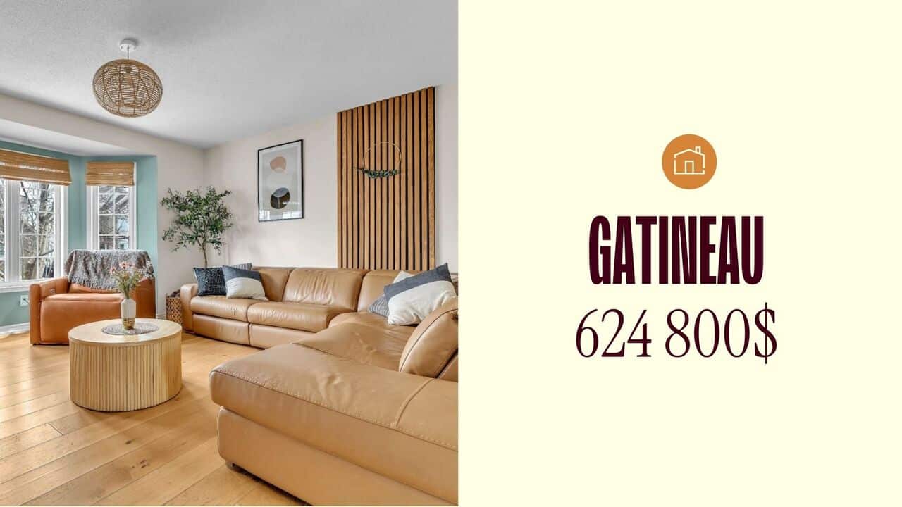 Une propriété au design chaleureux d'un quartier recherché de Gatineau à vendre pour 624 800$