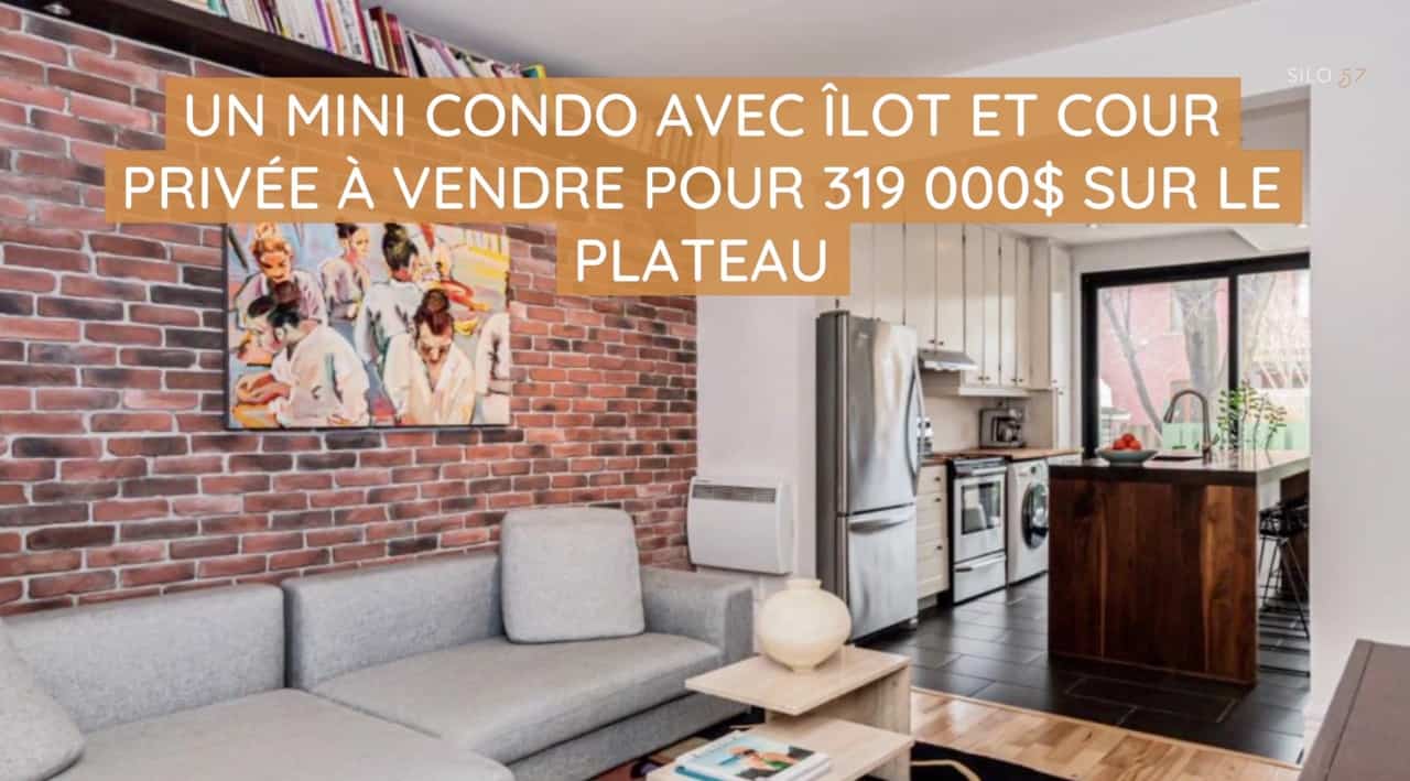 Un mini condo avec îlot et cour privée à vendre pour 319 000$ sur le Plateau