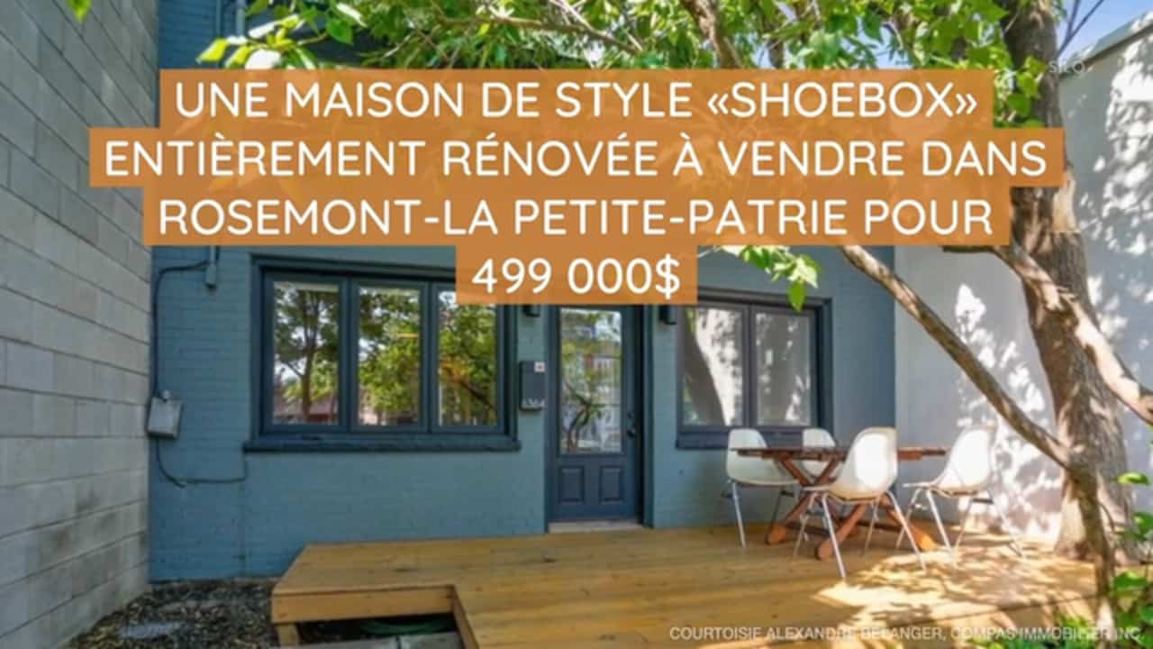 Une maison de style «shoebox» entièrement rénovée à vendre dans Rosemont-La Petite-Patrie pour 499 000$