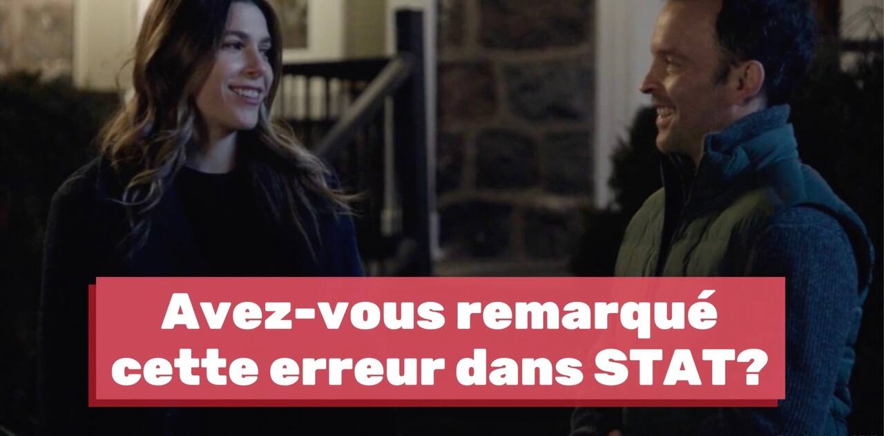 Avez-vous remarqué cette erreur dans STAT?