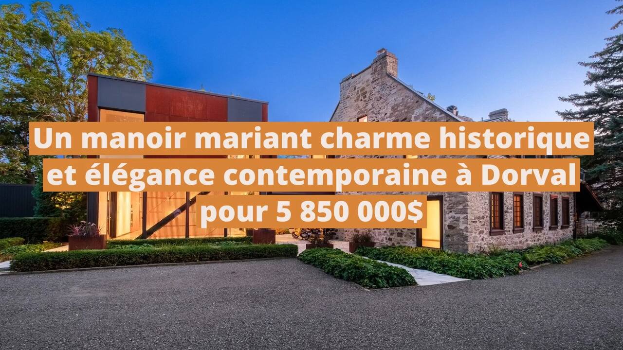Un luxueux manoir mariant charme historique avec élégance contemporaine à vendre à Dorval pour 5 850 000$