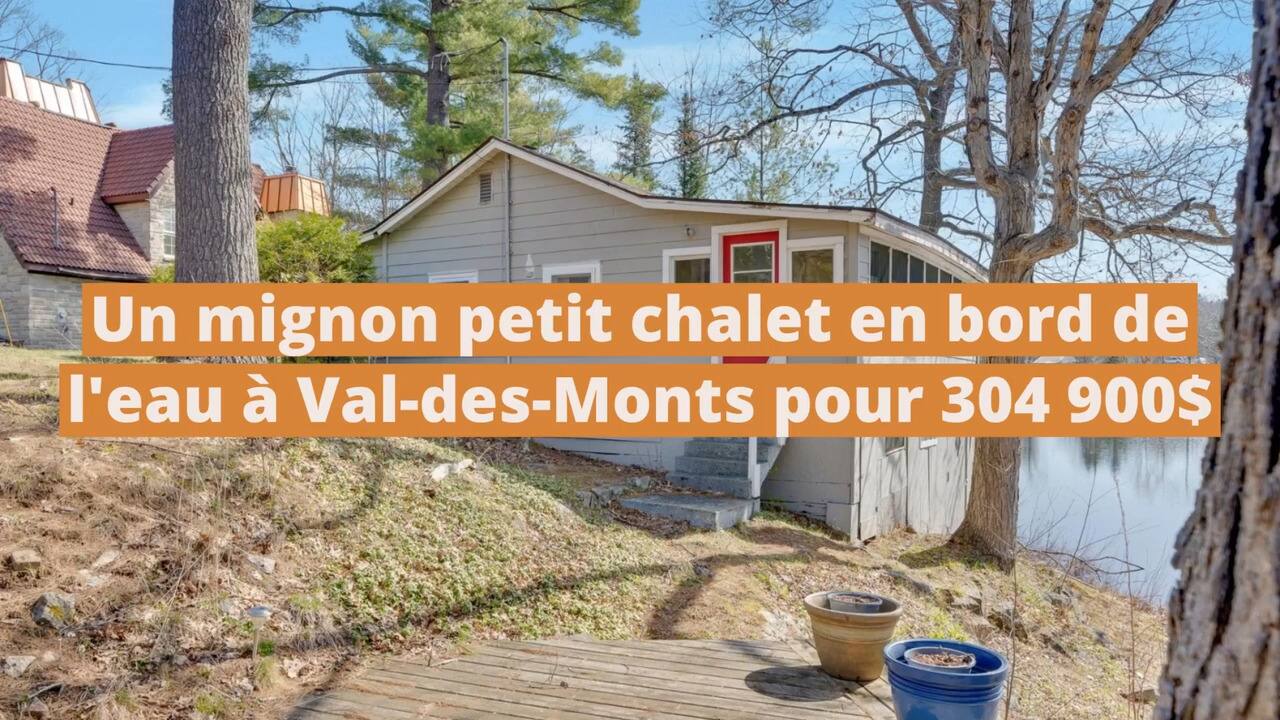 Un mignon petit chalet sur le bord de l'eau à vendre à Val-des-Monts pour 304 900$