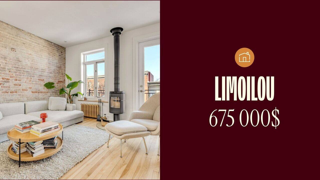 Un condo lumineux réaménagé situé au dernier étage d'un immeuble en coin à vendre à Limoilou