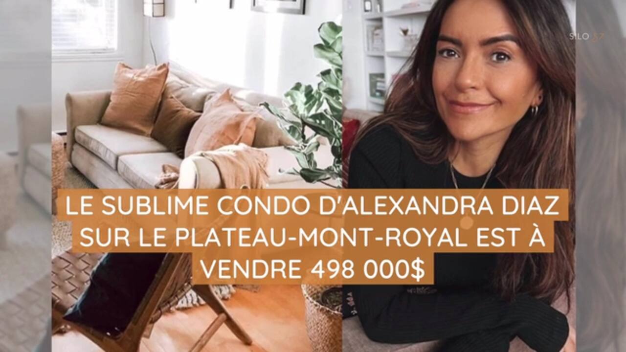 Le sublime condo d'Alexandra Diaz sur le Plateau Mont Royal est à vendre 498 000$ 