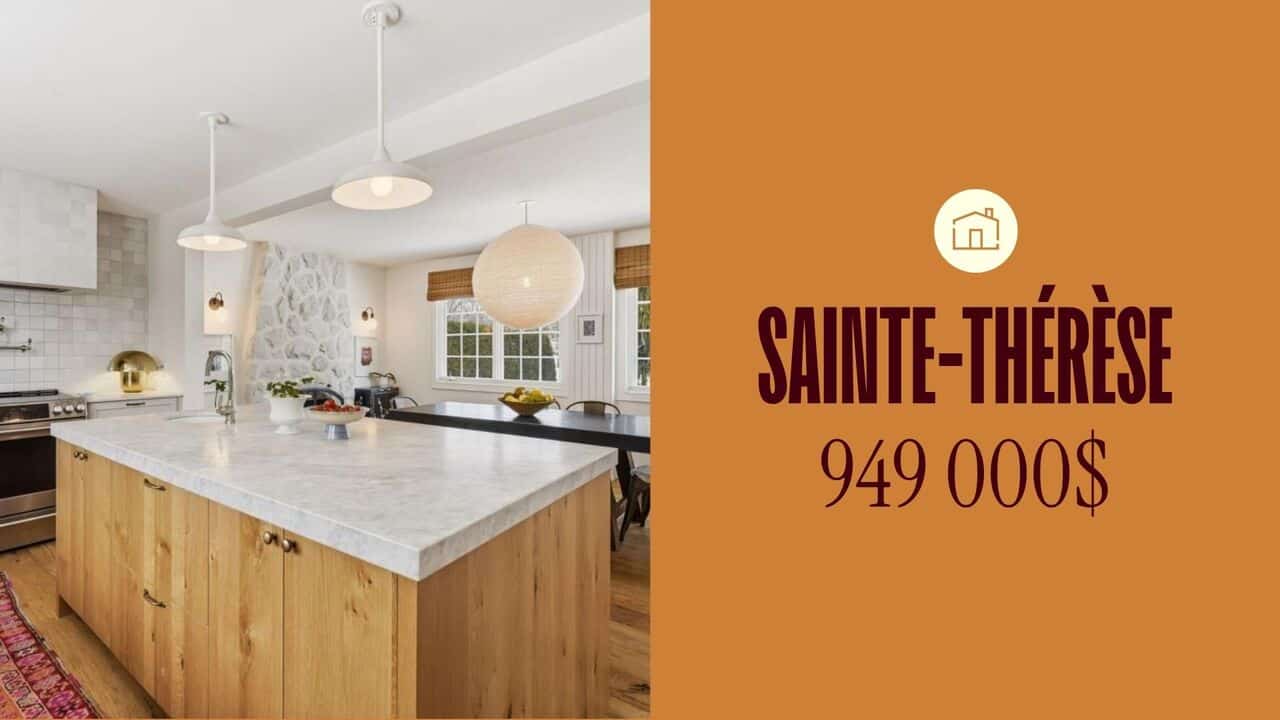 Une maison rénovée avec piscine dans un rond-point d'un secteur recherché de Sainte-Thérèse à vendre pour 949 000$