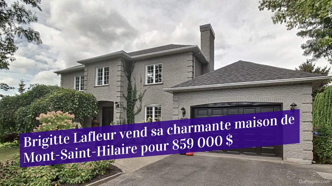 Brigitte Lafleur vend sa charmante maison de Mont-Saint-Hilaire pour 859 000$