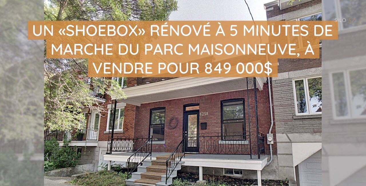 Un «shoebox» rénové à 5 minutes de marche du parc Maisonneuve à vendre pour 849 000$
