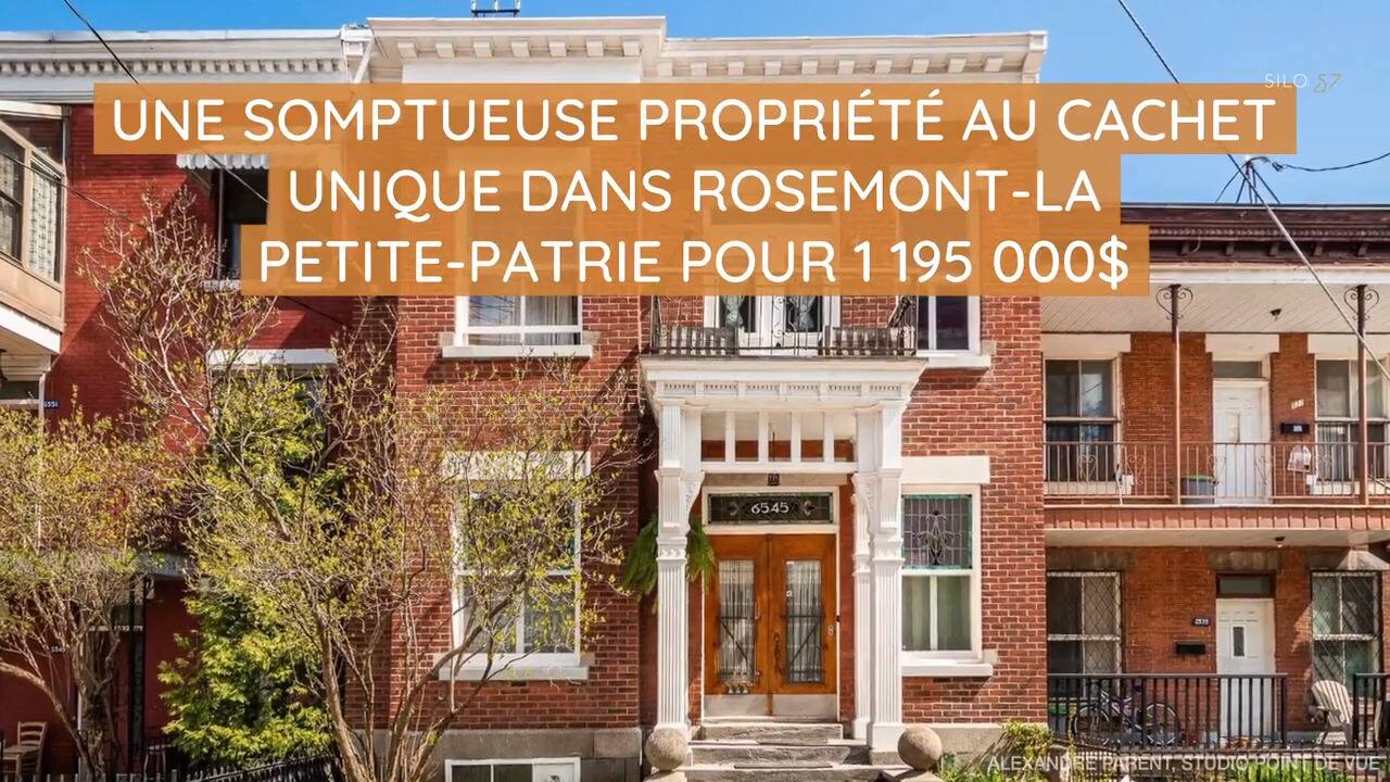 Une somptueuse propriété  au cachet unique dans Rosemont-La-Petite-Patrie pour 1 195 000 $