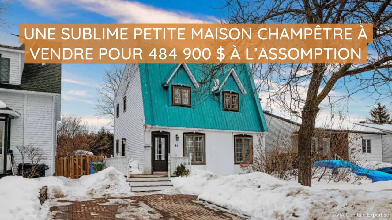 Une sublime petite maison champêtre à vendre pour 484 900 $ à l'Assomption