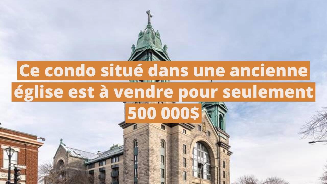 Ce condo situé dans une ancienne église est à vendre pour 500 000$