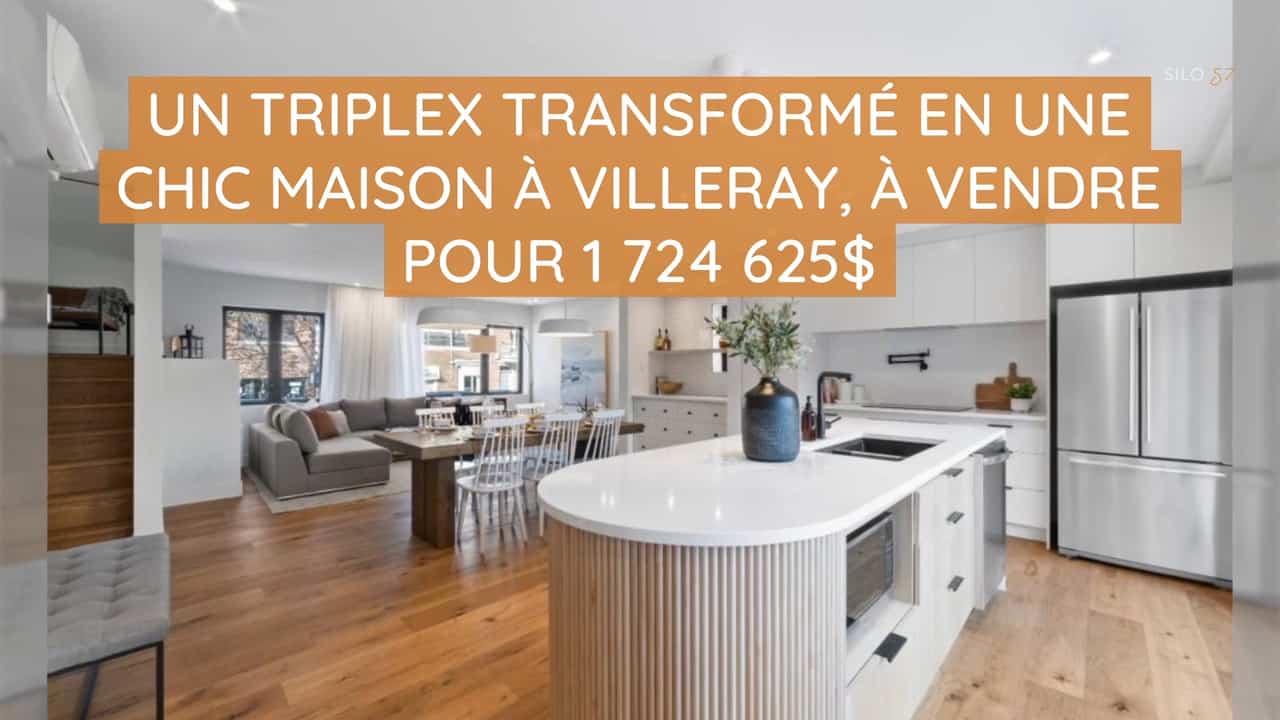 Un triplex transformé en une chic maison à Villeray, à vendre pour 1 724 625$