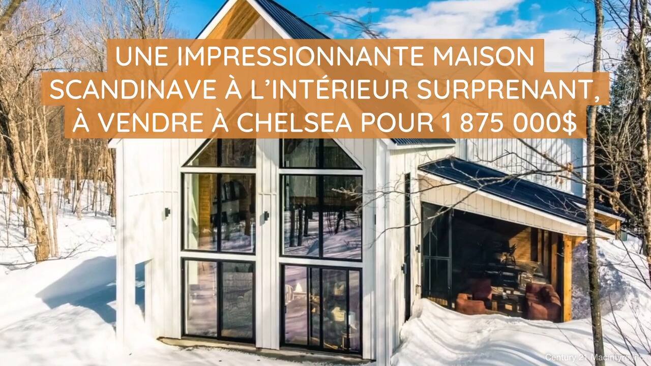 Une impressionnante maison scandinave à l'intérieur surprenant, à vendre à Chelsea pour 1 875 000$