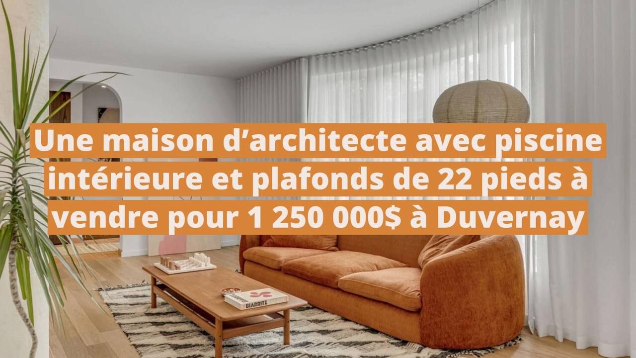 Un chef-d'oeuvre architectural au design mid-century remarquable à vendre pour 1 899 000$ à Québec