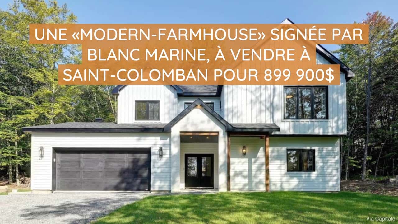 Une «modern-farmhouse» signée par Blanc Marine, à vendre à Saint-Colomban pour 899 900$ 