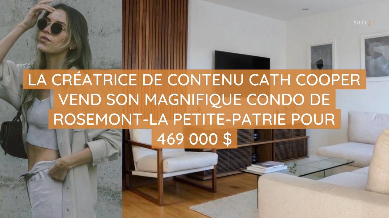 La créatrice de contenu Cath Cooper vend son magnifique condo de Rosemont-La-Petite-Patrie pour 469 000$