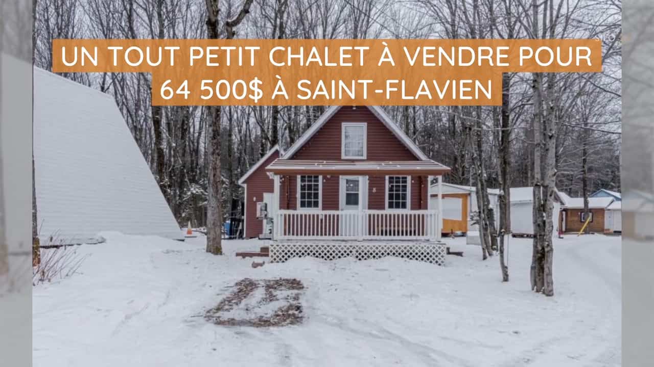 Un tout petit chalet à vendre pour 64 500$ à Saint-Flavien