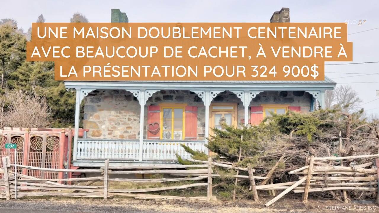 Une maison d'antan avec beaucoup de cachet à vendre à La Présentation pour 324 900$