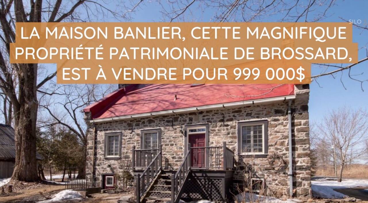 La maison Banlier, cette magnifique propriété patrimoniale est à vendre pour 999 000$