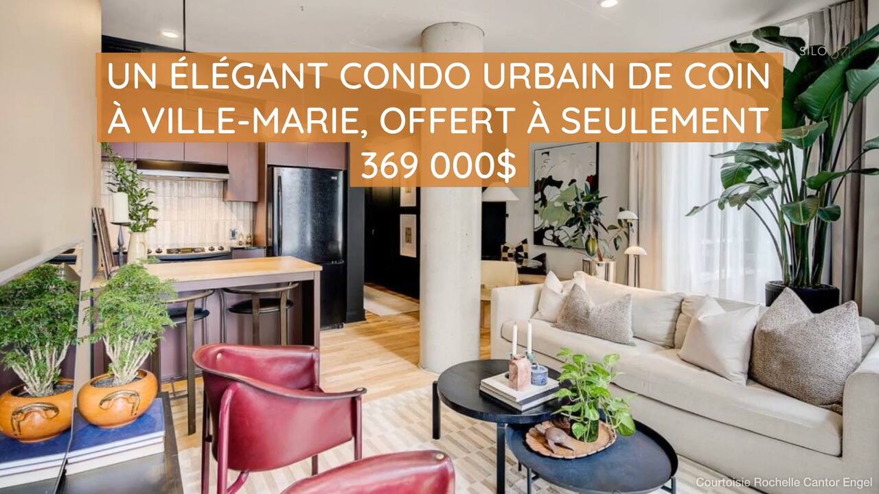 Un élégant condo urbain à Ville-Marie, offert à seulement 369 000$
