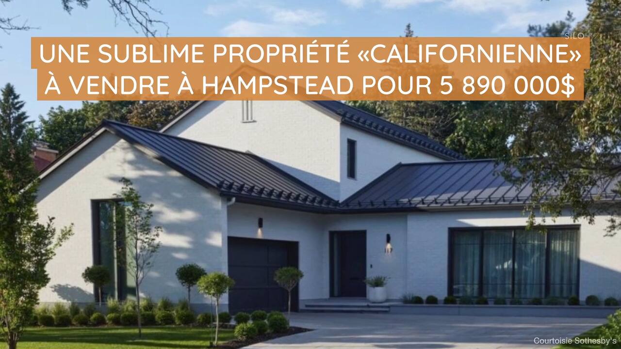Une sublime propriété « californienne » à vendre à Hampstead pour 5 890 000$