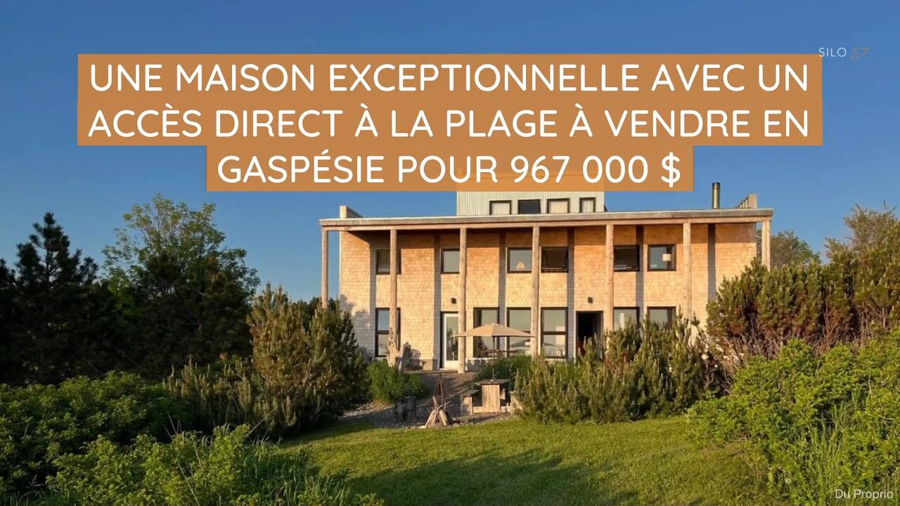 Une maison exceptionnelle avec un accès direct à la plage à vendre en Gaspésie pour 967 000 $