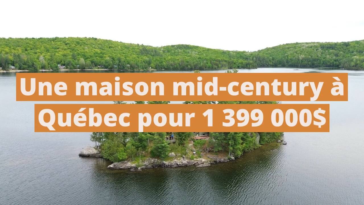 Une île privée avec chalet rustique et maison d'invités à vendre à Blue Sea pour 499 000$