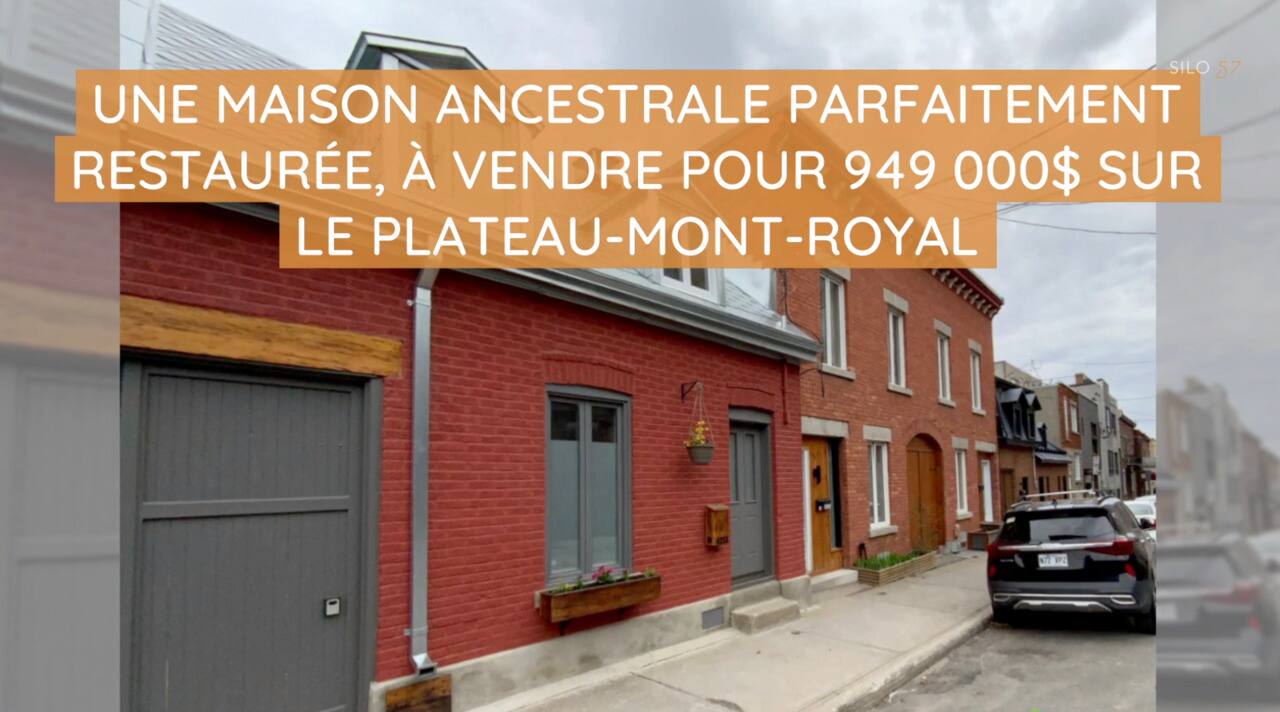 Une maison ancestrale parfaitement restaurée, à vendre pour 949 000$ sur le Plateau-Mont-Royal