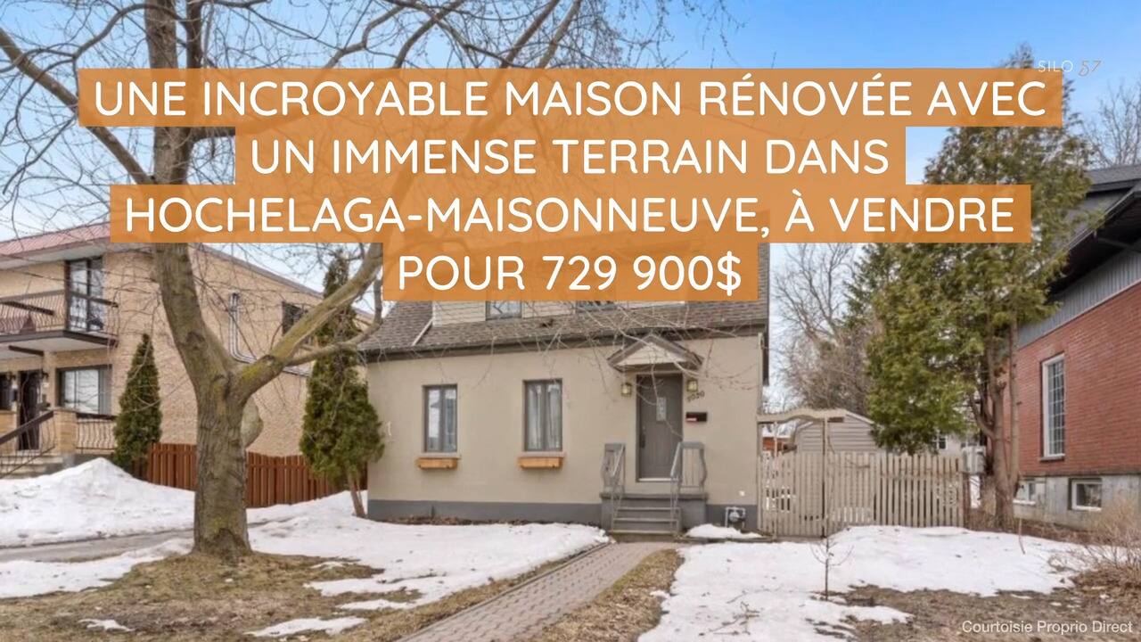 Une incroyable maison rénovée avec un immense terrain dans Hochelaga-Maisonneuve à vendre pour 729 900$