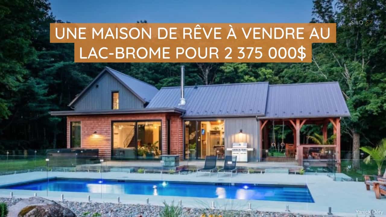 Une maison de rêve à vendre au Lac-Brome pour 2 375 000$