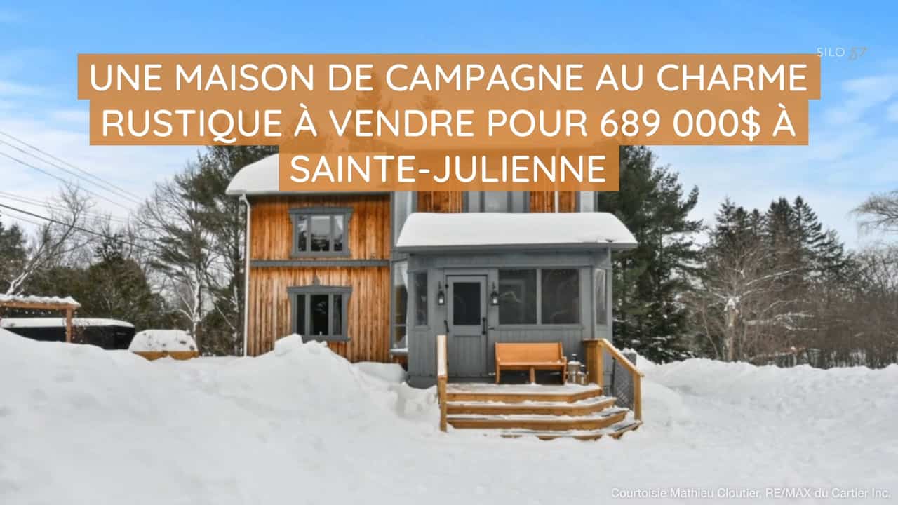 Une maison de campagne au charme rustique à vendre pour 689 000$ à Sainte-Julienne