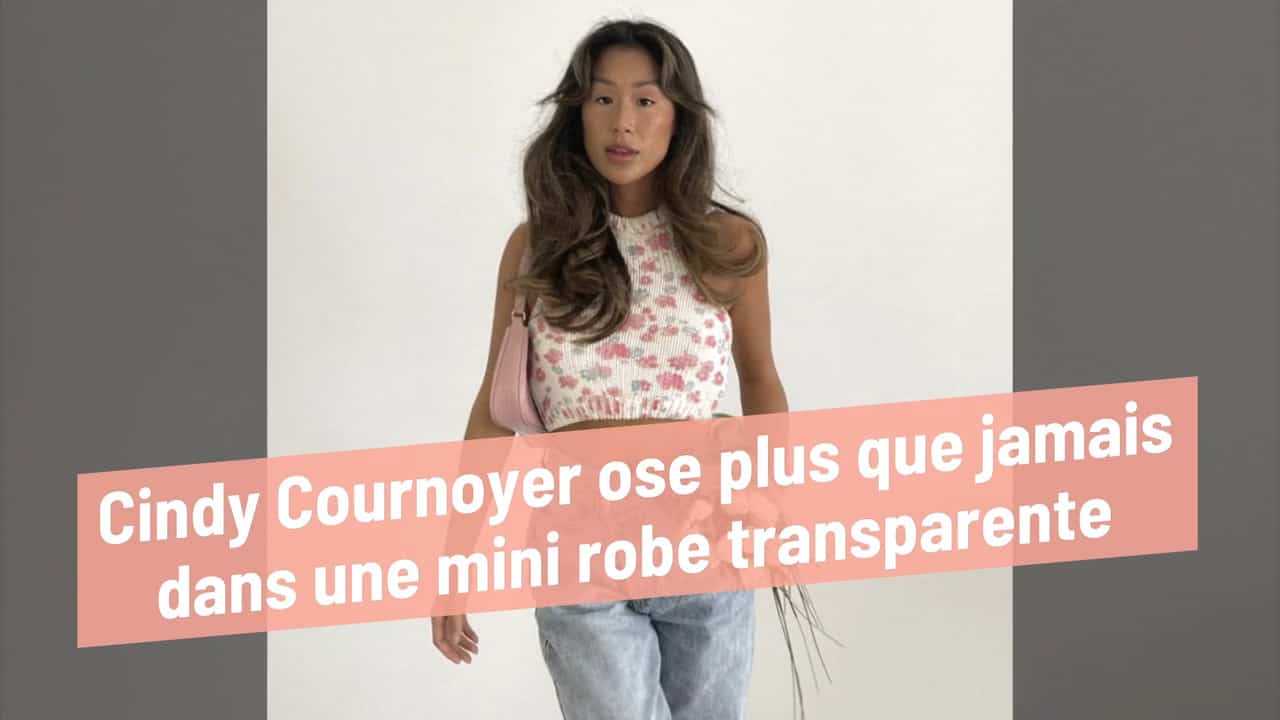 Cindy Cournoyer ose plus que jamais dans une mini robe transparente