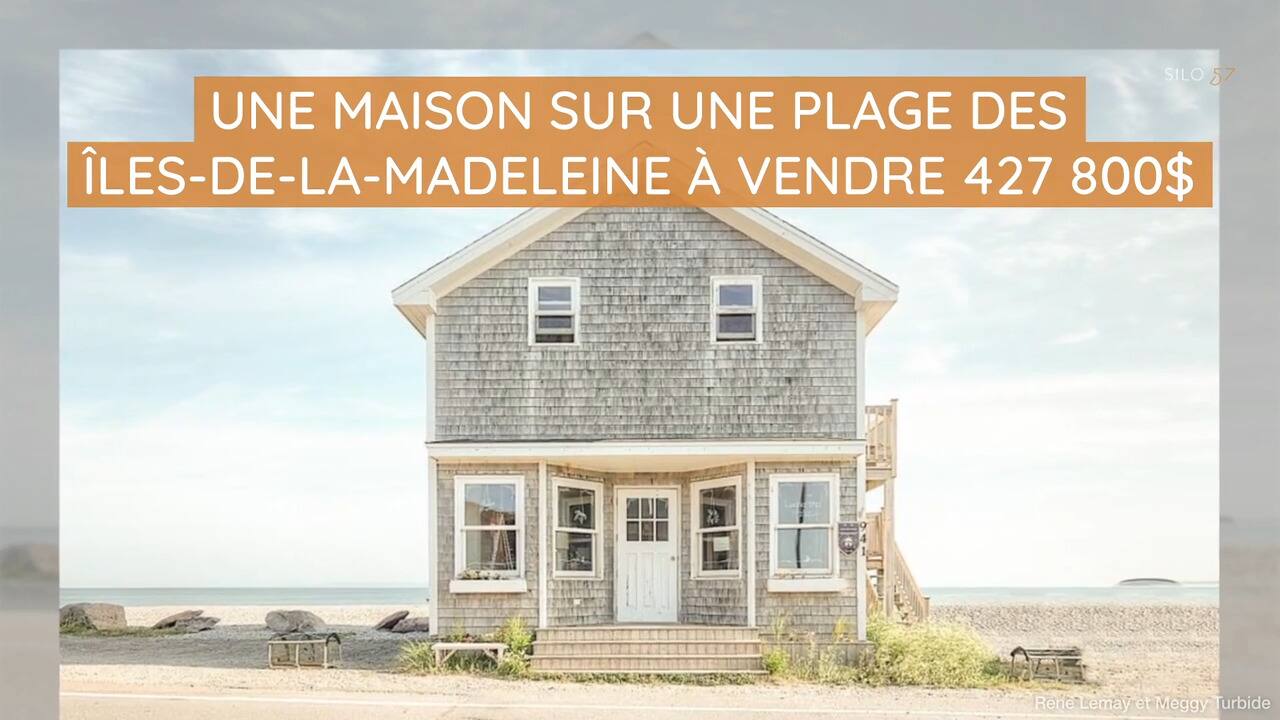 Une maison sur une plage des Îles-de-la-Madeleine à vendre 427 800$