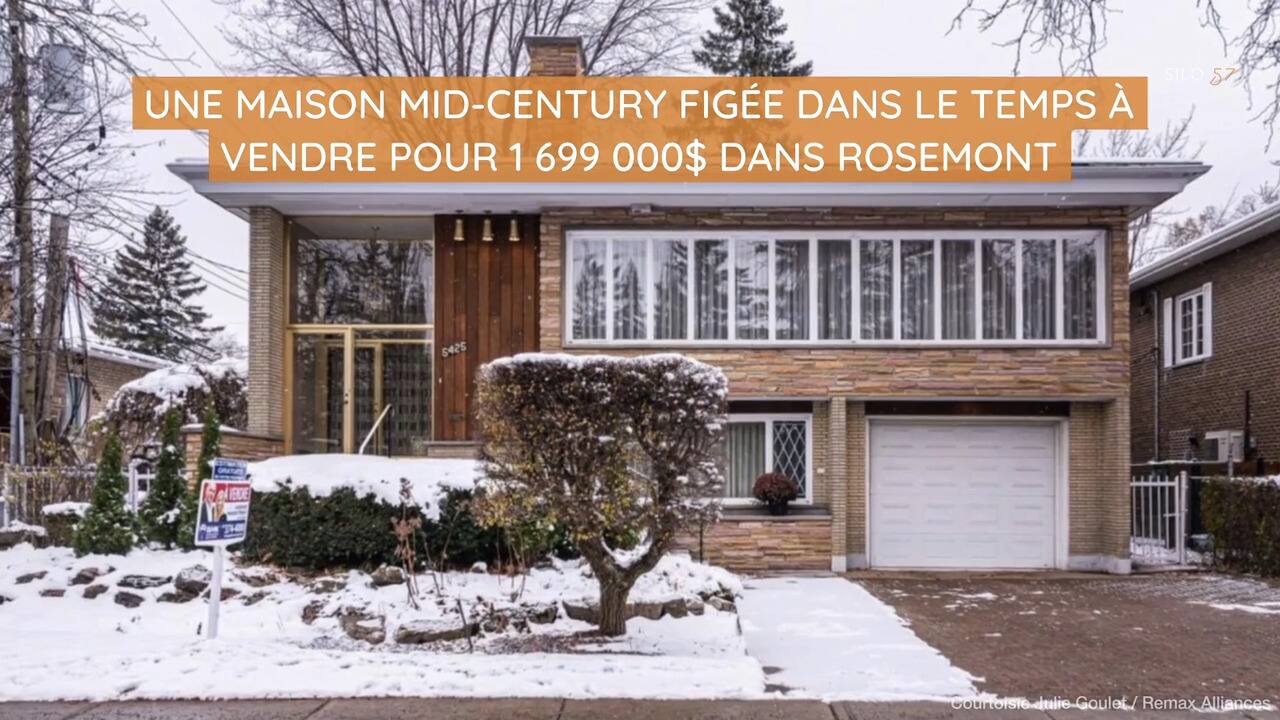 Une maison mid-century figée dans le temps à vendre pour 1 699 000$ dans Rosemont